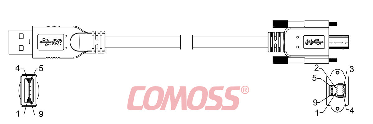 USB3C-A/1-BS/1-_M-HF(Black,OD7.0)