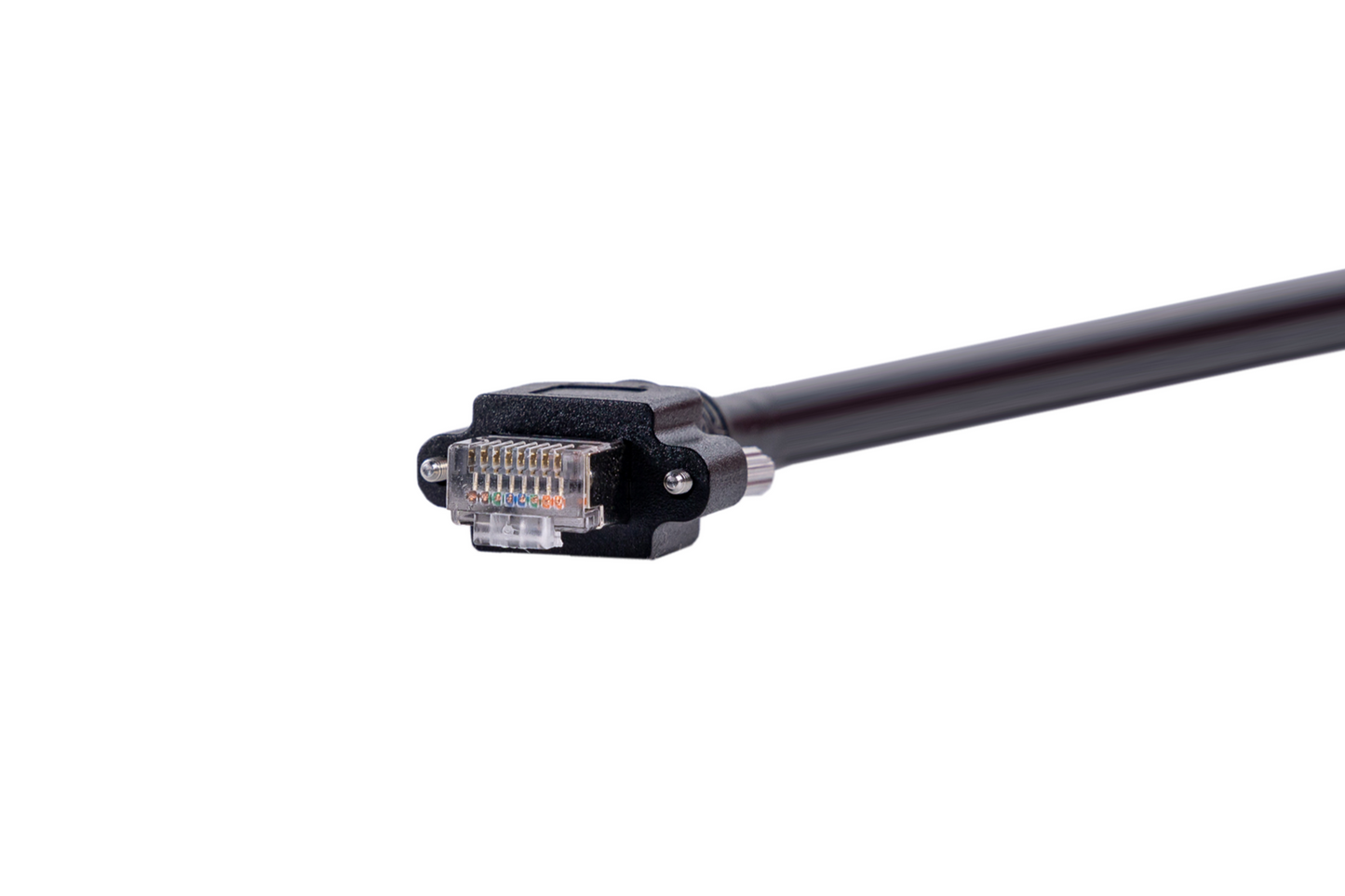 高屈曲Cat.5e/RJ45 - RJ45ケーブル スクリューロック付