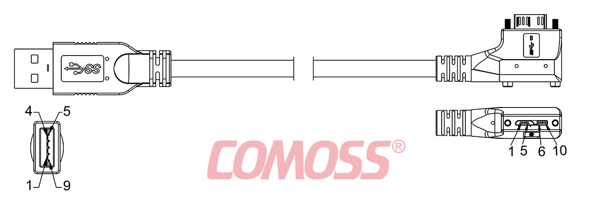 USB3C-A/1-CR2S/LA-_M-HF(Black,OD7.0)