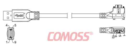 USB3C-A/1-CR2S/RA-_M-HF(Black,OD7.0)