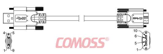 USB3C-AS/1-CS/1-_M-HF(Black,OD7.0)