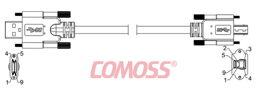 USB3C-AS/1-BS/1-_M-HF(Black,OD7.0)