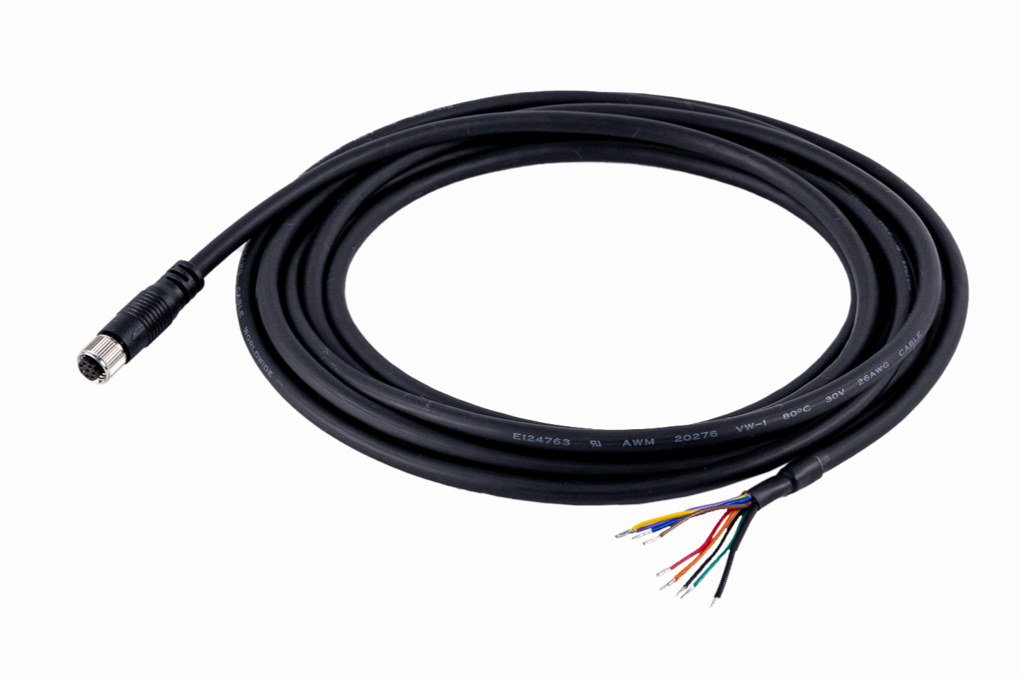 I/O cable High Flex/M8 A Code waterproof connector to open – COMOSS ...