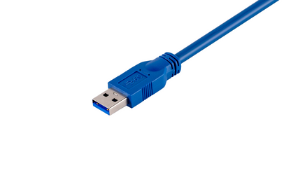 ライトアングル（下向き）USB3.2/Type A - Micro Bケーブル　スクリューロック付